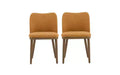 Christopher Knight Home Set of 2 Isaac Fabric Upholstered Dining Chairs Ginger
