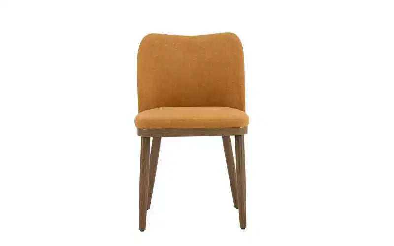 Christopher Knight Home Lot de 2 chaises de salle à manger rembourrées en tissu Isaac Gingembre