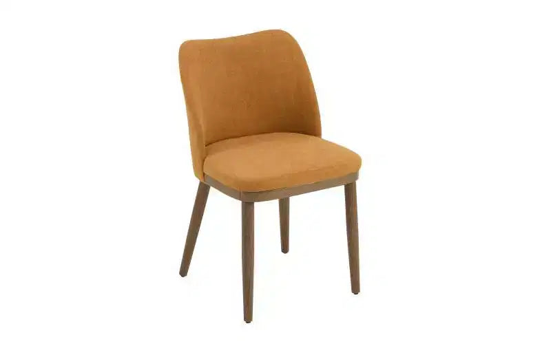 Christopher Knight Home Lot de 2 chaises de salle à manger rembourrées en tissu Isaac Gingembre