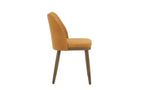 Christopher Knight Home Lot de 2 chaises de salle à manger rembourrées en tissu Isaac Gingembre