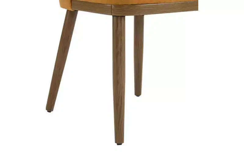 Christopher Knight Home Lot de 2 chaises de salle à manger rembourrées en tissu Isaac Gingembre