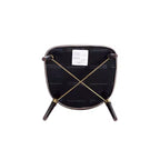 Lot de 2 chaises de salle à manger Strine rembourrées en velours et similicuir Taupe foncé - Manhattan Comfort