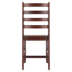 Chaise à dossier échelle Hamilton, 2 pièces - Noyer antique - Winsome : Cadre en bois franc, Non-capitonnée, Capacité de 220 lb