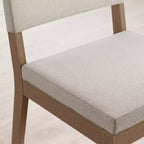 Nathan James Lot de 4 chaises de salle à manger Linus coloris Lin