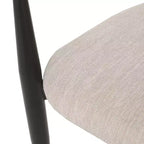 Christopher Knight Home Lot de 2 Chaises de Salle à Manger Rembourrées en Fer Elmore Beige/Noir/Doré