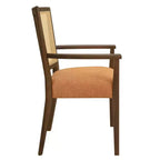 Christopher Knight Home Lot de 2 chaises de salle à manger Nolan en bois d'hévéa et cannage, coloris caramel et noyer