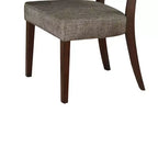 Lot de 2 chaises de salle à manger Drake 20 po tissu gris/espresso - Acme Furniture