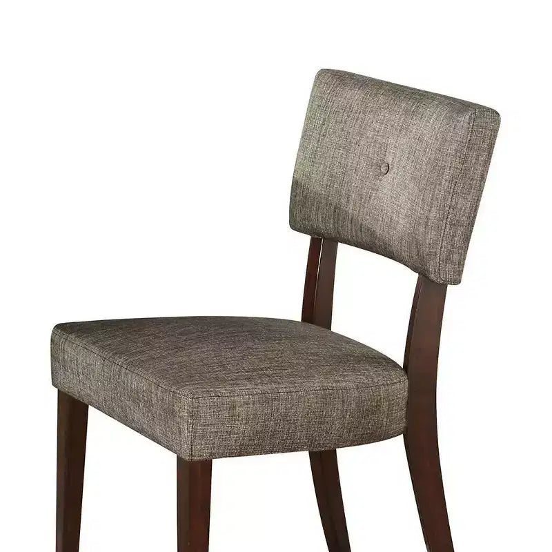 Lot de 2 chaises de salle à manger Drake 20 po tissu gris/espresso - Acme Furniture