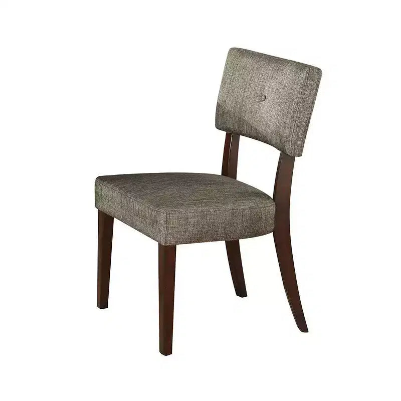 Lot de 2 chaises de salle à manger Drake 20 po tissu gris/espresso - Acme Furniture