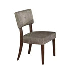 Lot de 2 chaises de salle à manger Drake 20 po tissu gris/espresso - Acme Furniture