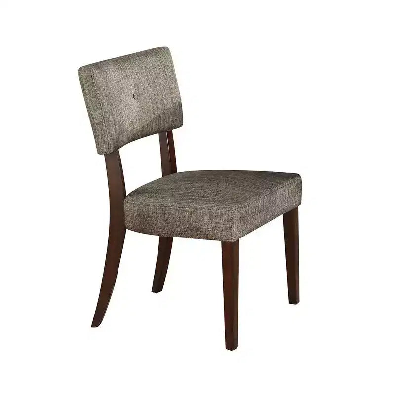 Lot de 2 chaises de salle à manger Drake 20 po tissu gris/espresso - Acme Furniture