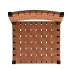 Christopher Knight Home Lot de 2 chaises de salle à manger Oliver en similicuir tissé et bois d'hévéa, marron