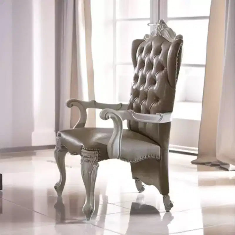 2pc 28" Versailles Chairs Bone White - Acme Furniture
