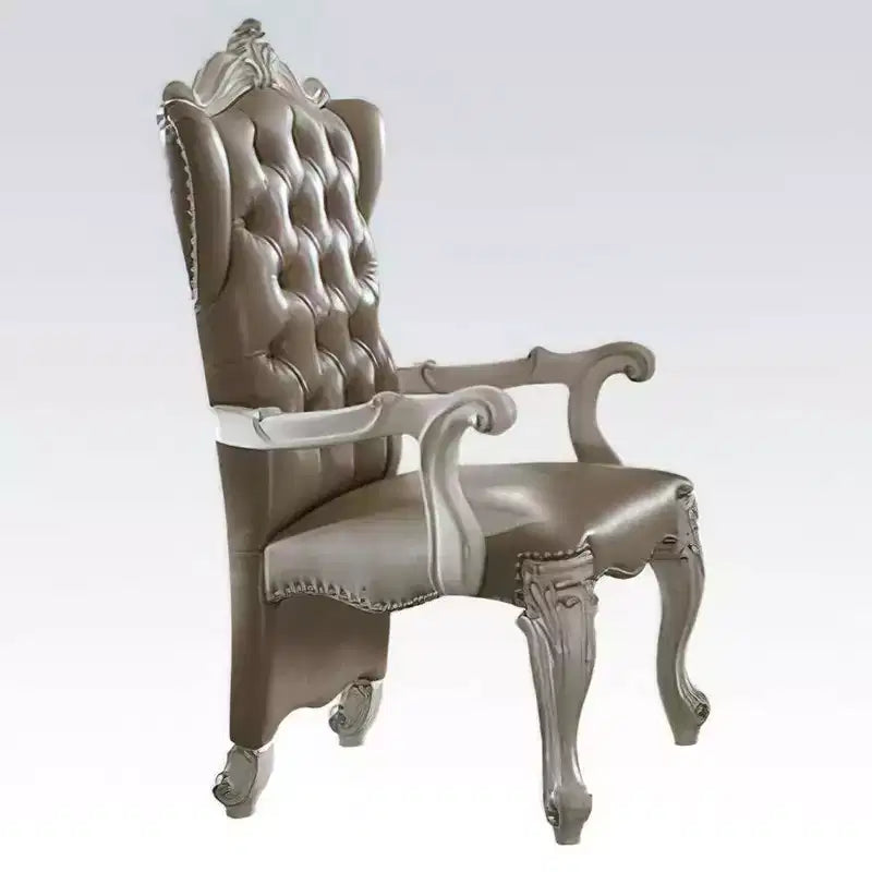 2 chaises Versailles de 28 po blanc cassé - Meubles Acme