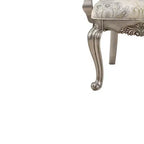 23.25" Chaise de salle à manger Ariadne Velours et finition platine antique - Acme Furniture