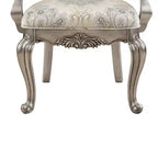 23.25" Chaise de salle à manger Ariadne Velours et finition platine antique - Acme Furniture