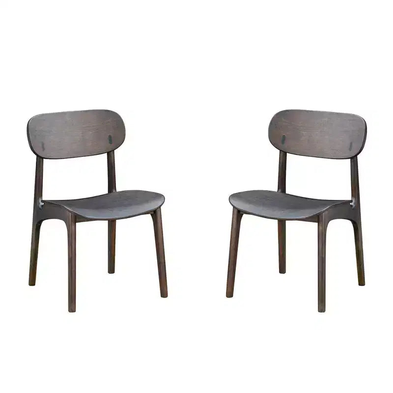 Boraam Lot de 2 Chaises de Salle à Manger Solvang Finition Carbonite