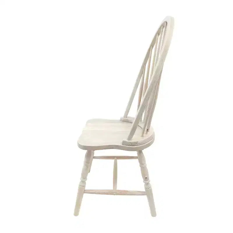 Carolina Living Garner Chaise Windsor Bois flotté naturel : Cadre en bois d'hévéa, Sans accoudoirs, Garantie de 30 jours