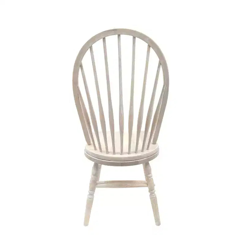 Carolina Living Garner Chaise Windsor Bois flotté naturel : Cadre en bois d'hévéa, Sans accoudoirs, Garantie de 30 jours