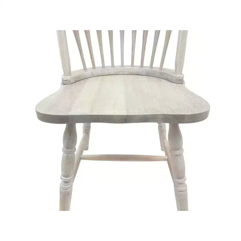 Carolina Living Garner Chaise Windsor Bois flotté naturel : Cadre en bois d'hévéa, Sans accoudoirs, Garantie de 30 jours