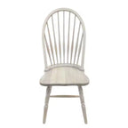 Carolina Living Garner Chaise Windsor Bois flotté naturel : Cadre en bois d'hévéa, Sans accoudoirs, Garantie de 30 jours