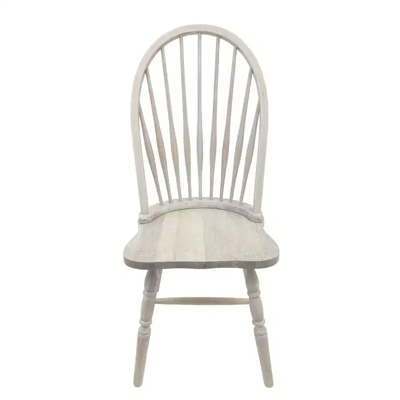 Carolina Living Garner Chaise Windsor Bois flotté naturel : Cadre en bois d'hévéa, Sans accoudoirs, Garantie de 30 jours