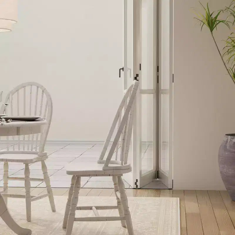 Carolina Living Garner Chaise Windsor Bois flotté naturel : Cadre en bois d'hévéa, Sans accoudoirs, Garantie de 30 jours