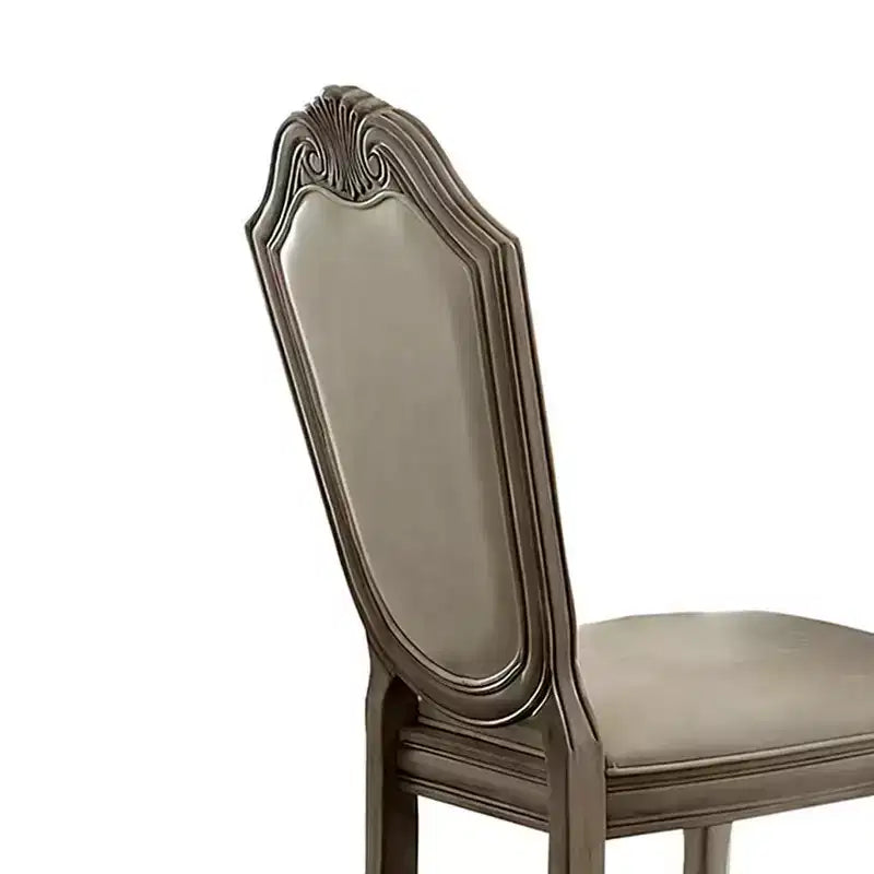 Chaises de salle à manger sans accoudoirs Chateau De Ville Acme Furniture, finition blanche