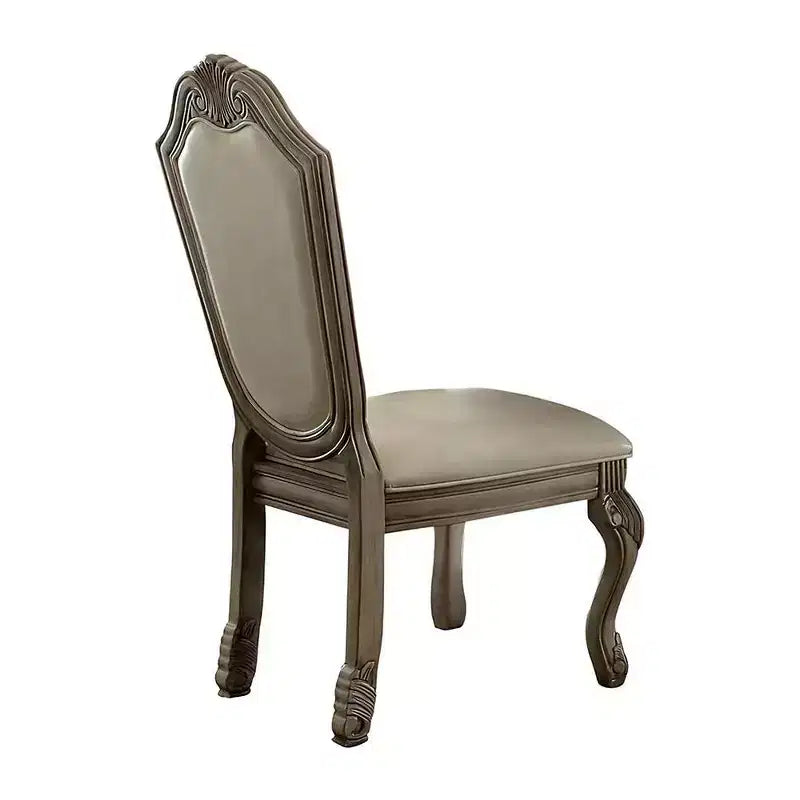 Chaises de salle à manger sans accoudoirs Chateau De Ville Acme Furniture, finition blanche
