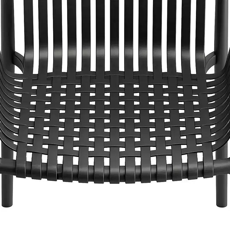 Chaises de salle à manger Jamesdar Weave noires