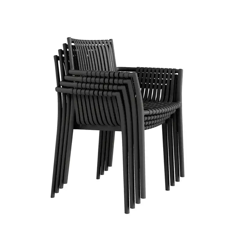 Chaises de salle à manger Jamesdar Weave noires