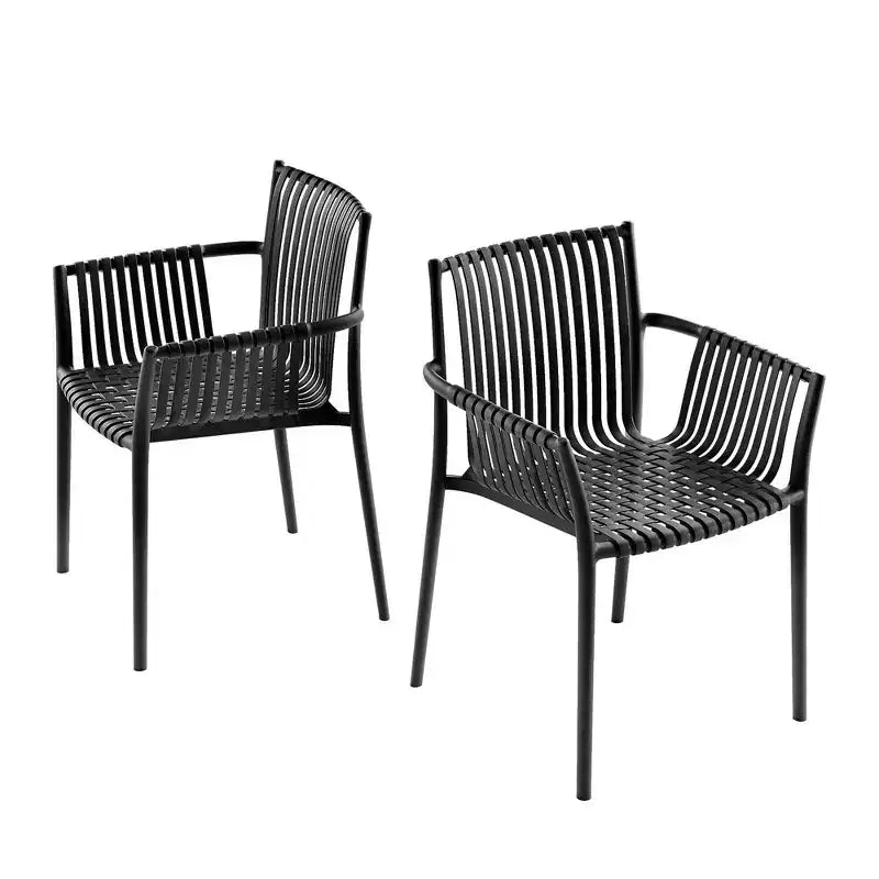Chaises de salle à manger Jamesdar Weave noires