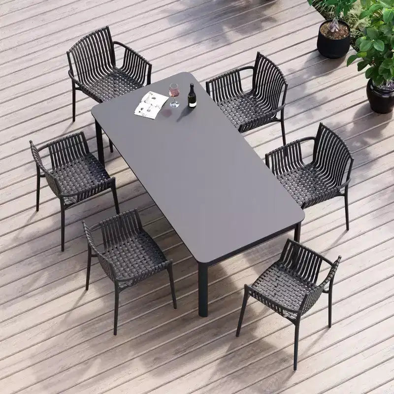 Chaises de salle à manger Jamesdar Weave noires