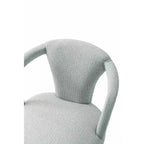 Fauteuil de salle à manger moderne rembourré en tweed Palmer de Manhattan Comfort, coloris Silver Lining