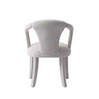 Fauteuil de salle à manger moderne rembourré en tweed Palmer de Manhattan Comfort, coloris Silver Lining