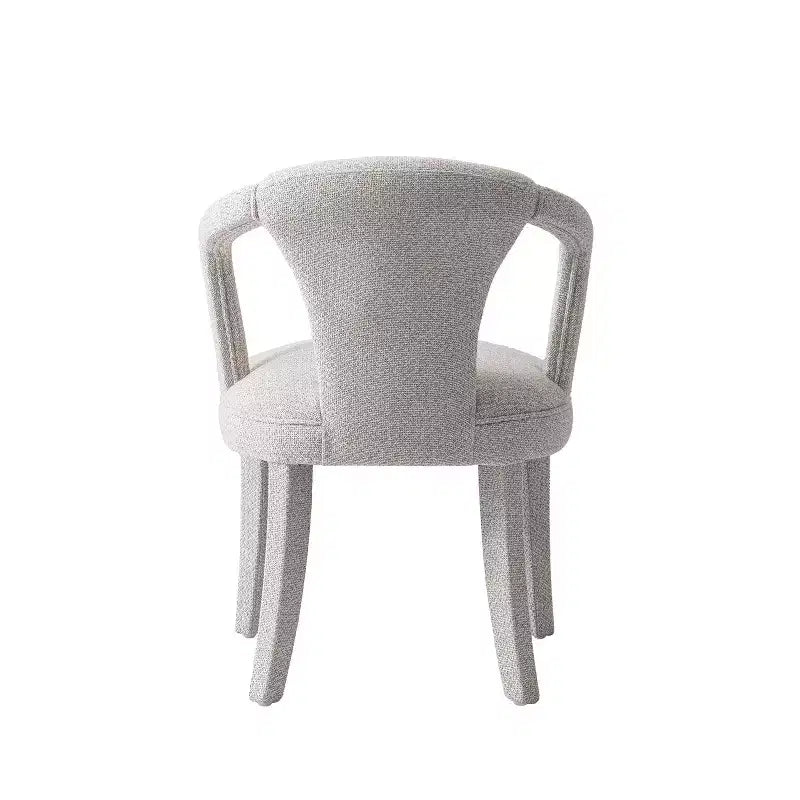 Fauteuil de salle à manger moderne rembourré en tweed Palmer de Manhattan Comfort, coloris Silver Lining