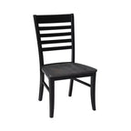 Lot de 2 chaises Cosmo Roma à dossier ajouré noir charbon/noir - International Concepts