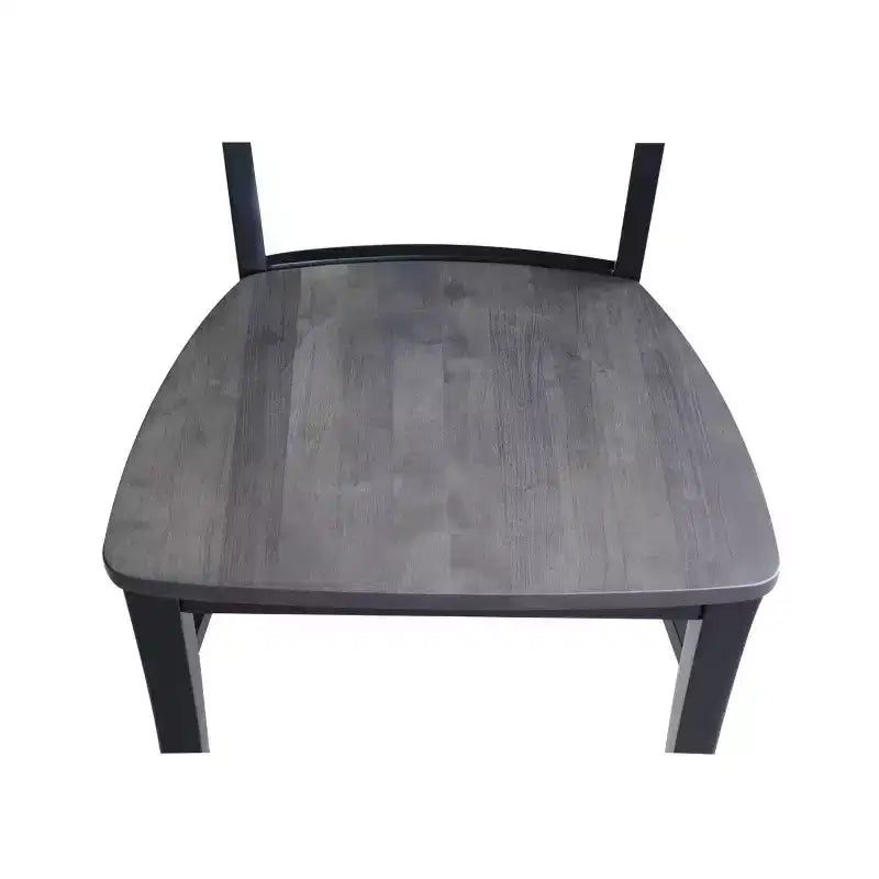 Lot de 2 chaises Cosmo Roma à dossier ajouré noir charbon/noir - International Concepts