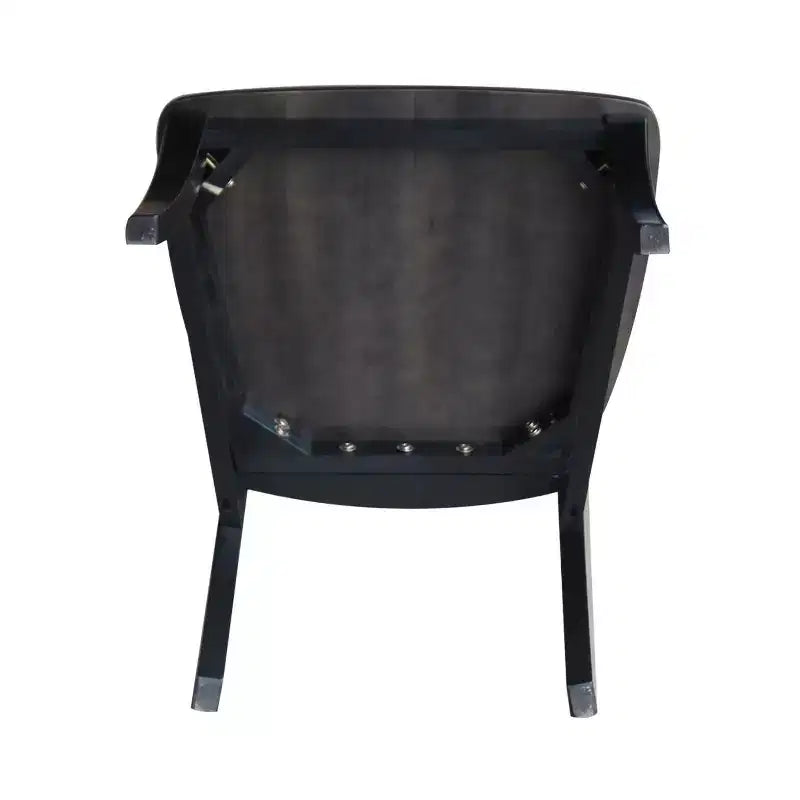 Lot de 2 chaises Cosmo Roma à dossier ajouré noir charbon/noir - International Concepts
