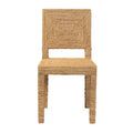 bali & pari Anfield Natural Seagrass and Mahogany Wood Dining Chair Natural: Solid Pattern, No Assembly Required
