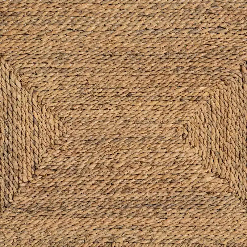 bali & pari Chaise de salle à manger en herbe de mer naturelle et bois d'acajou Anfield Naturel : motif uni, aucun assemblage requis
