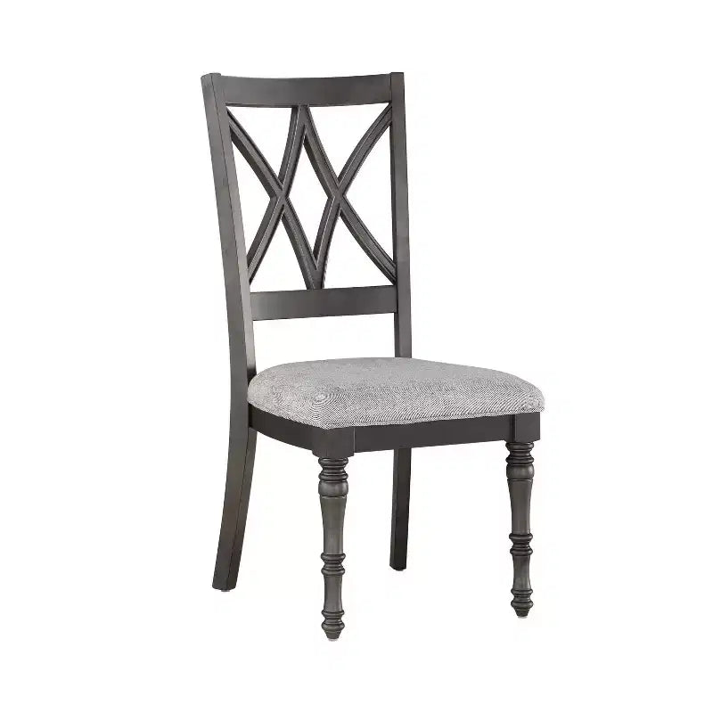 Lot de 2 chaises d'appoint Linnett 45,7 cm gris/marron - Steve Silver Co.