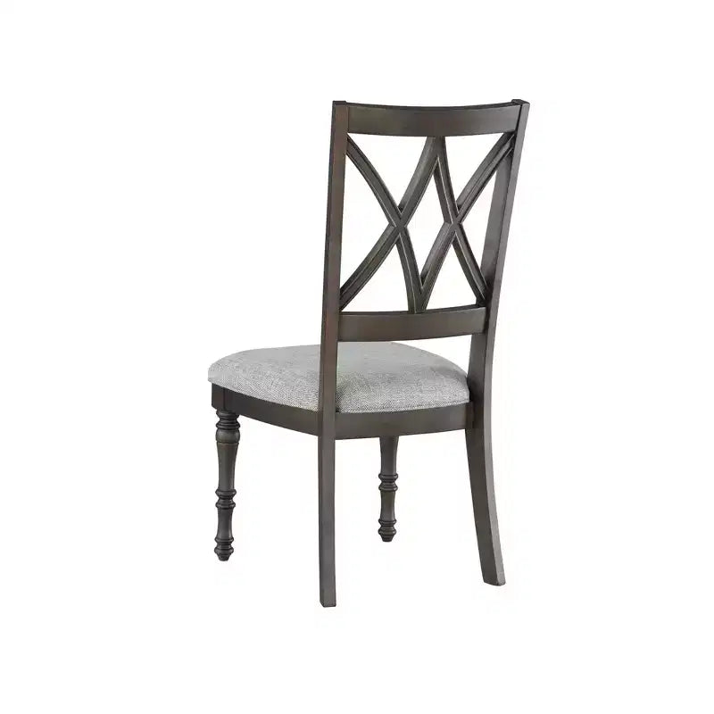 Lot de 2 chaises d'appoint Linnett 45,7 cm gris/marron - Steve Silver Co.