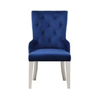 Chaise d'appoint Varian 21 po Tissu bleu/Platine antique - Acme Furniture