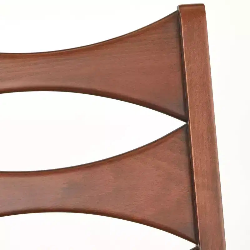 Lot de 2 chaises de salle à manger Lydon en bois de noyer/gris clair Lifestorey : style moderne du milieu du siècle, structure en bois d'hévéa, revêtement en lin
