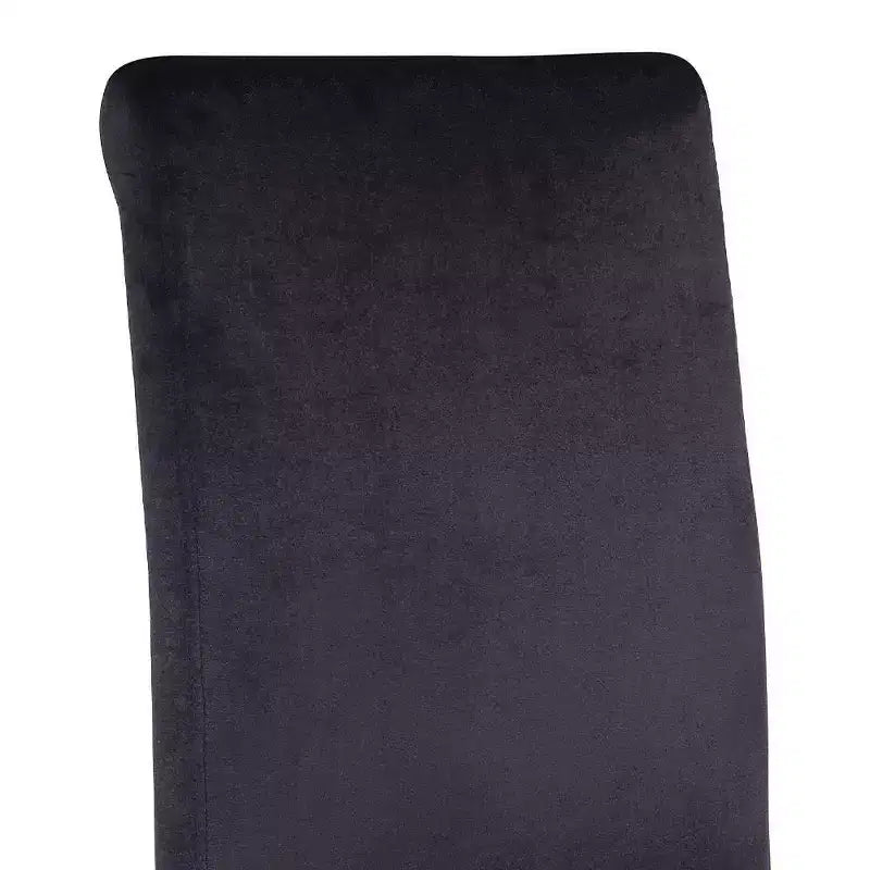 Chaise de salle à manger Fabiola Acme Furniture Tissu noir/Acier inoxydable