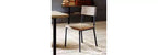 Lot de 2 chaises de salle à manger Tacoma Gris Grange/Noir : Ink+Ivy, structure métal et bois, capacité 136 kg, nettoyage des taches