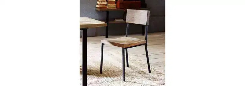 Lot de 2 chaises de salle à manger Tacoma Gris Grange/Noir : Ink+Ivy, structure métal et bois, capacité 136 kg, nettoyage des taches