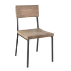 Lot de 2 chaises de salle à manger Tacoma Gris Grange/Noir : Ink+Ivy, structure métal et bois, capacité 136 kg, nettoyage des taches