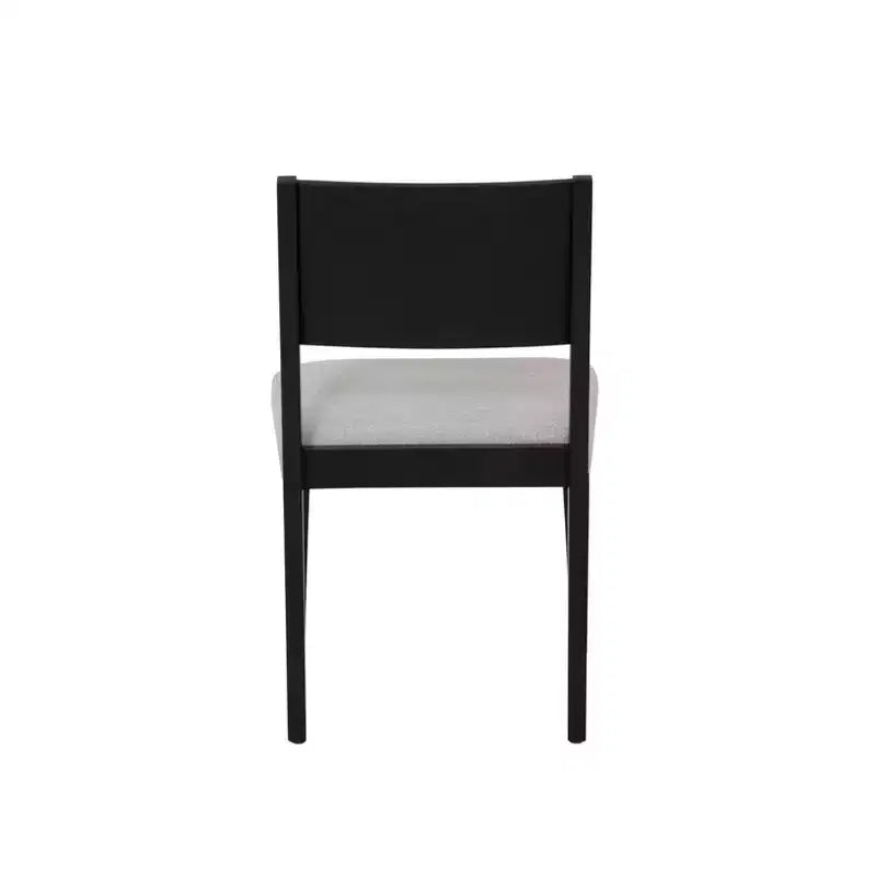 Powell Cadence, chaise de salle à manger capitonnée, noire